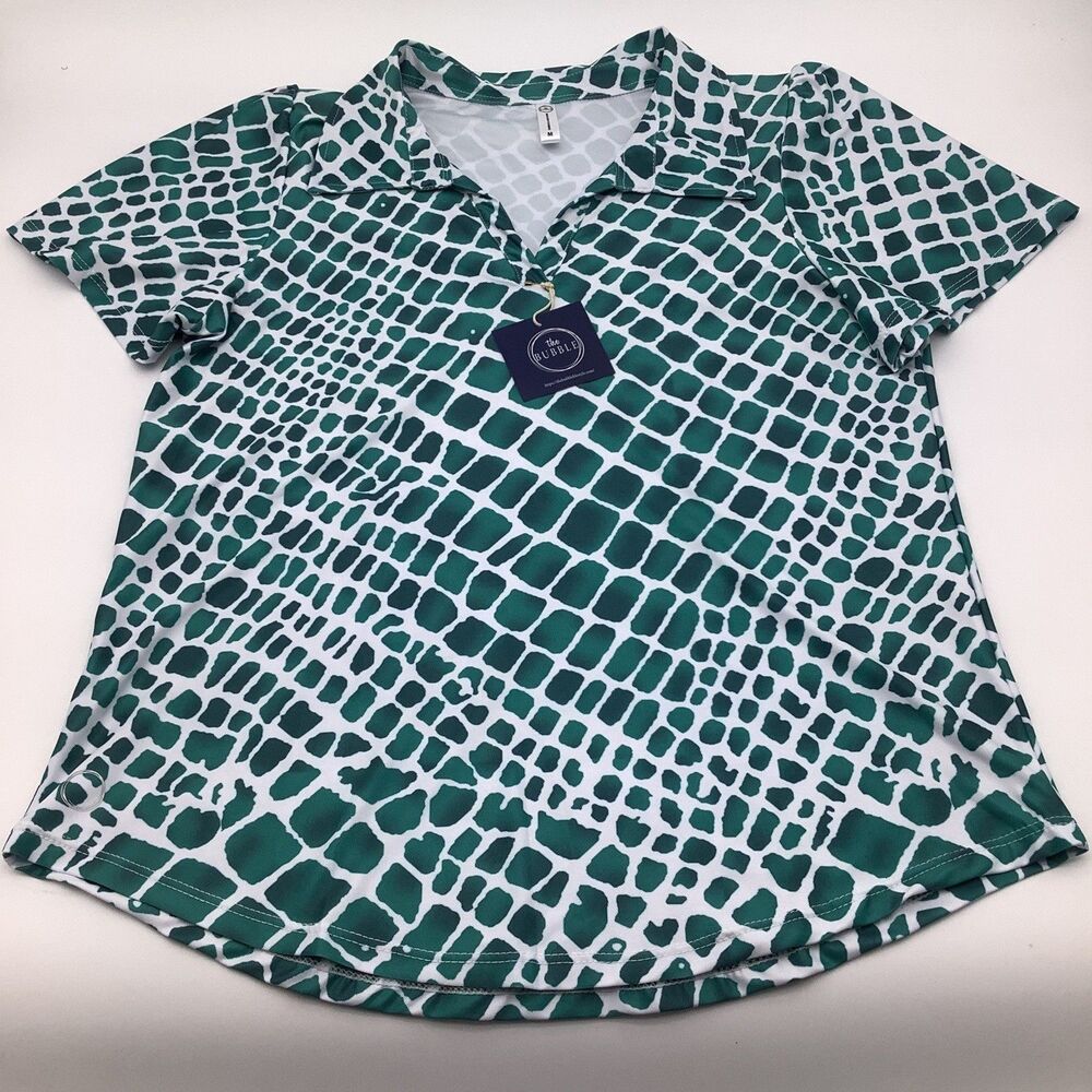 The‎ Bubble Womens Birdie Golf Tennis Polo Top Size Medium NWT